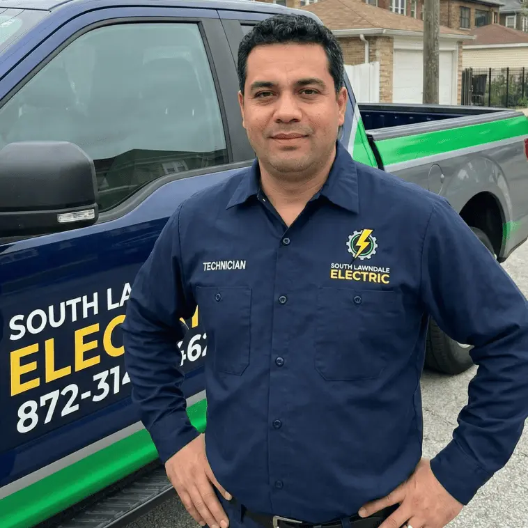 Charles Baker, Manager of South Lawndale Electric